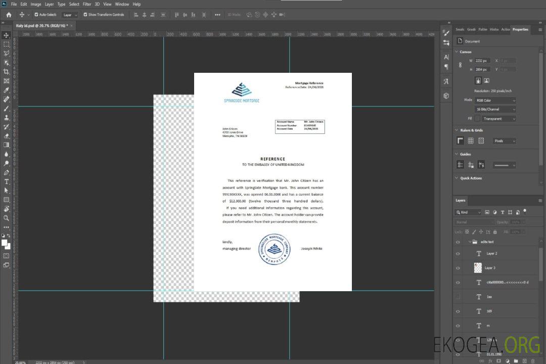 USA , Springside Mortgage , référence template
